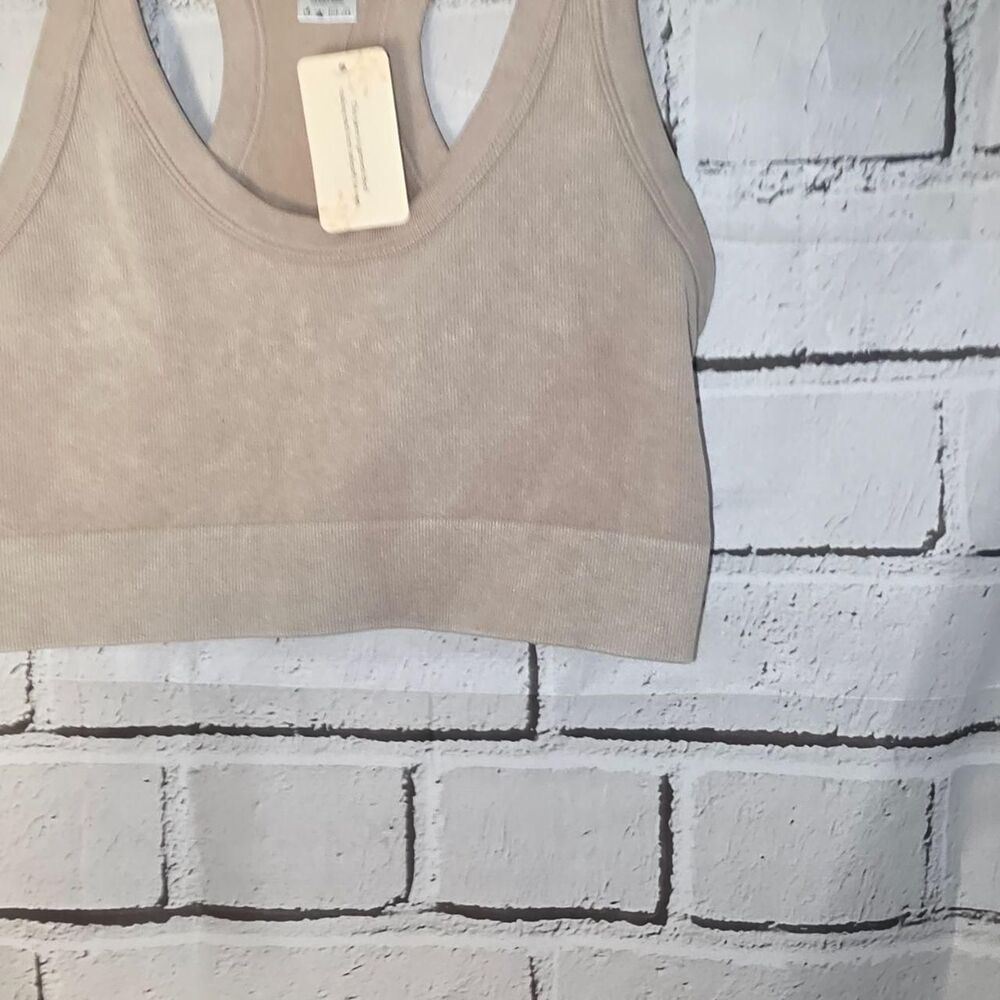 Final-touch Women's Tan and Cream Crop-top